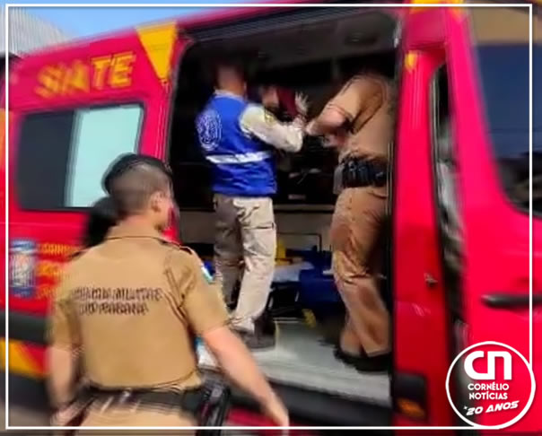 Freios falham e jovem motorista colide carro em outros dois em Cornélio Procópio