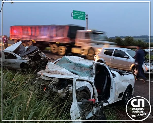 Grave acidente mata uma pessoa em rodovia no Norte do Paraná