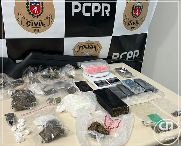 Polícia Civil prende suspeitos de tráfico de drogas em Cornélio Procópio