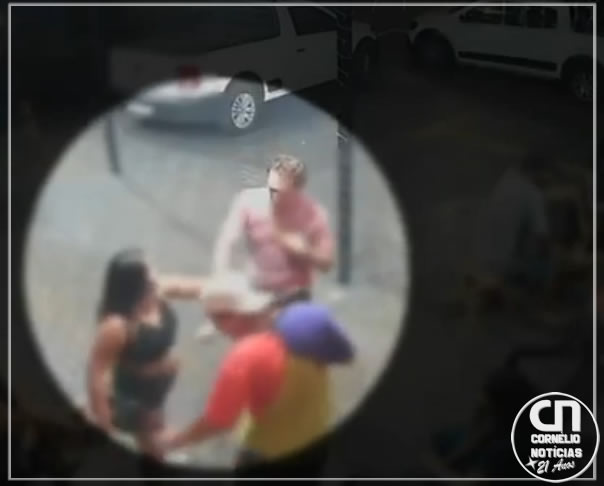 Vídeo mostra mulher matando homem com facada no peito em Cascavel