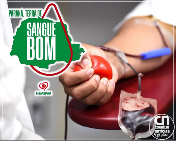 Saúde convoca doadores para manter estoques de sangue no PR