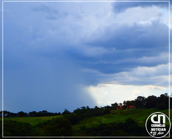 Frente fria chega ao Paraná com risco de temporais e queda nas temperaturas