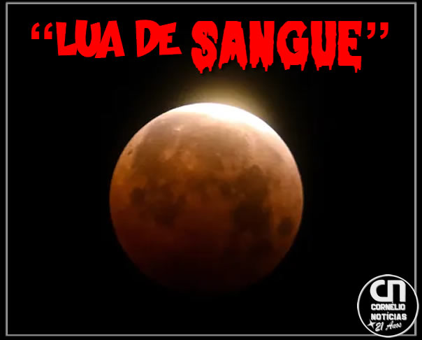 Eclipse total da Lua acontece na madrugada de sexta-feira