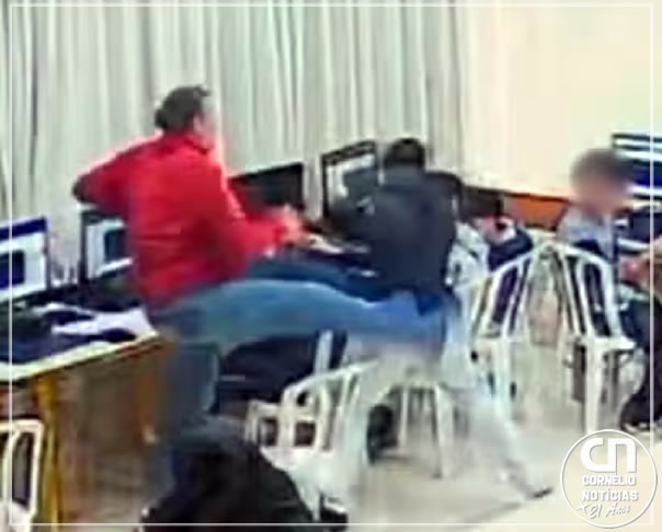 Professor agride aluno de 14 anos em sala de aula no Paraná