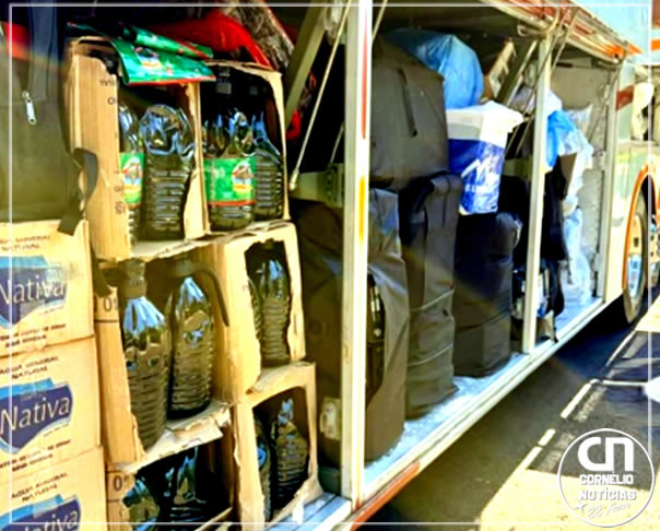 Carga milionária é encontrada em ônibus no Paraná