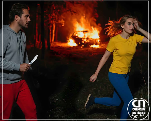 Homem  ateia fogo em veículo e persegue mulher com faca em Bandeirantes