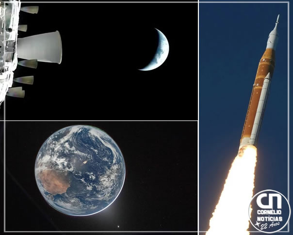 NASA divulga primeiras imagens da Terra feitas pela missão Artemis 2