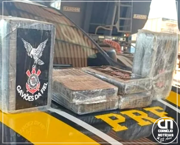 Cocaína de R$ 100 milhões é apreendida em pacotes da Gaviões da Fiel
