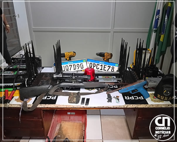 Suspeito é preso com armas e equipamentos usados para roubos de ônibus