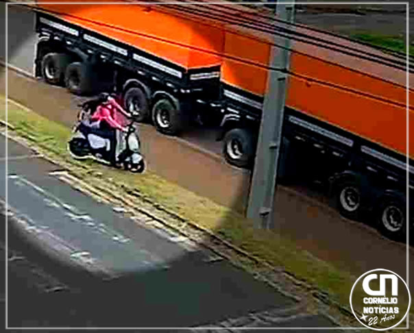 Vídeo flagra susto com adolescente em moto elétrica no Paraná