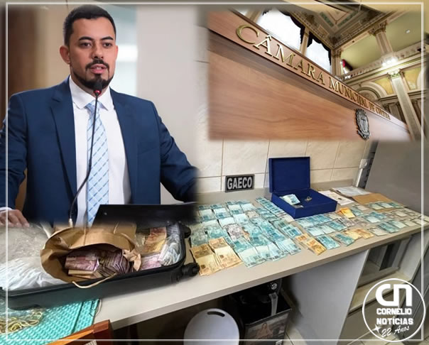 Malas de dinheiro são encontradas em gabinete de vereador no PR