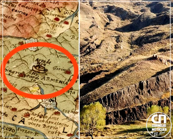 Mapa criado há 439 anos indica possível localização da Arca de Noé