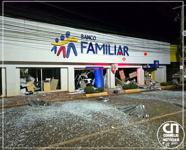 Quadrilha explode caixas eletrônicos e espalha medo em cidade do Paraguai