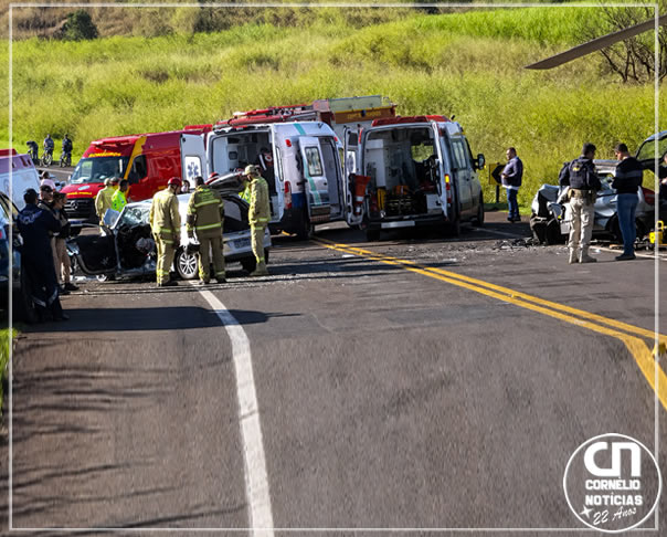 Dois morrem em colisão frontal na BR-369, entre Bandeirantes e Sta. Mariana