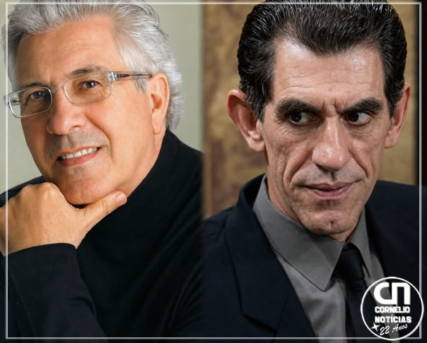 Morem Peppino di Capri, ícone da música italiana e o ator Rui Rezende