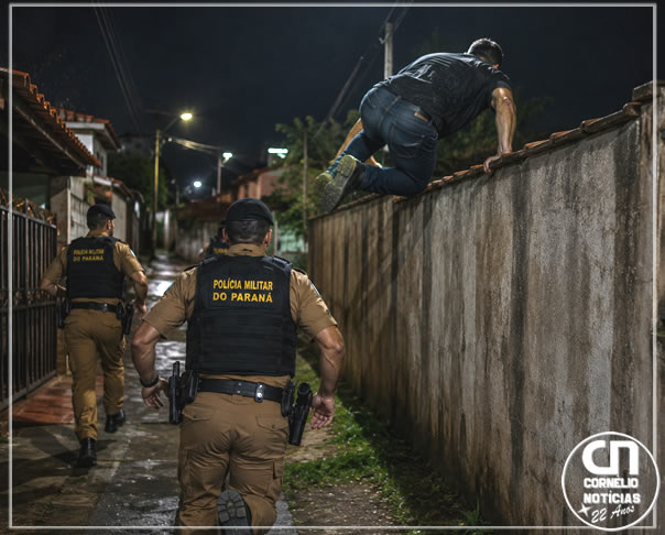 Foragido é capturado após tentar se evadir da PM em C. Procópio