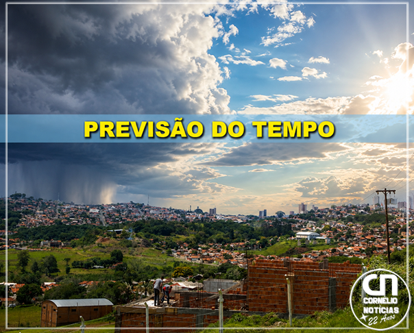 Semana será de tempo frio e chuva no início da semana em C. Procópio