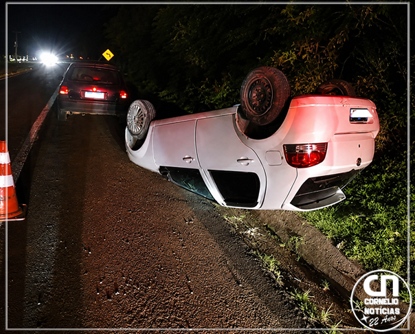 Bebê fica ferida em acidente em rodovia de Jacarezinho