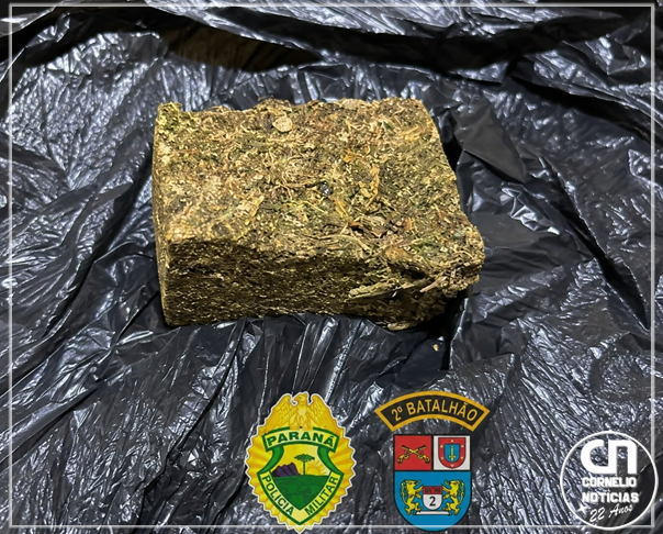 Homem joga pacote com maconha dentro de comércio e desaparece