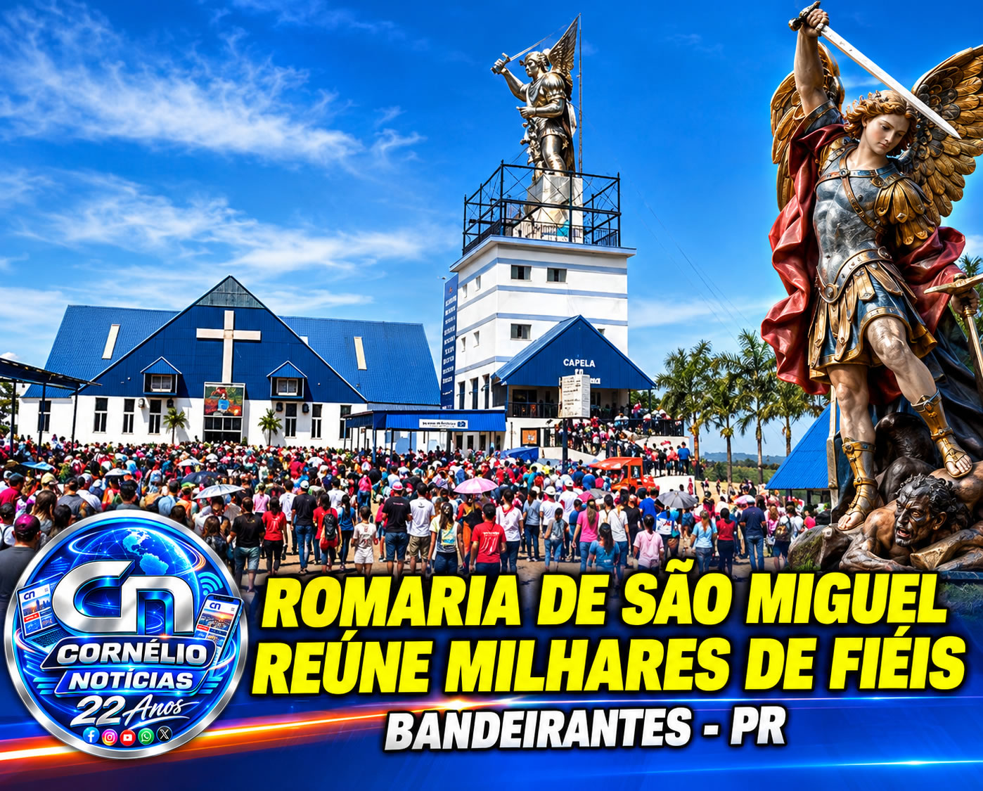 Bandeirantes recebe romeiros para celebração de São Miguel Arcanjo