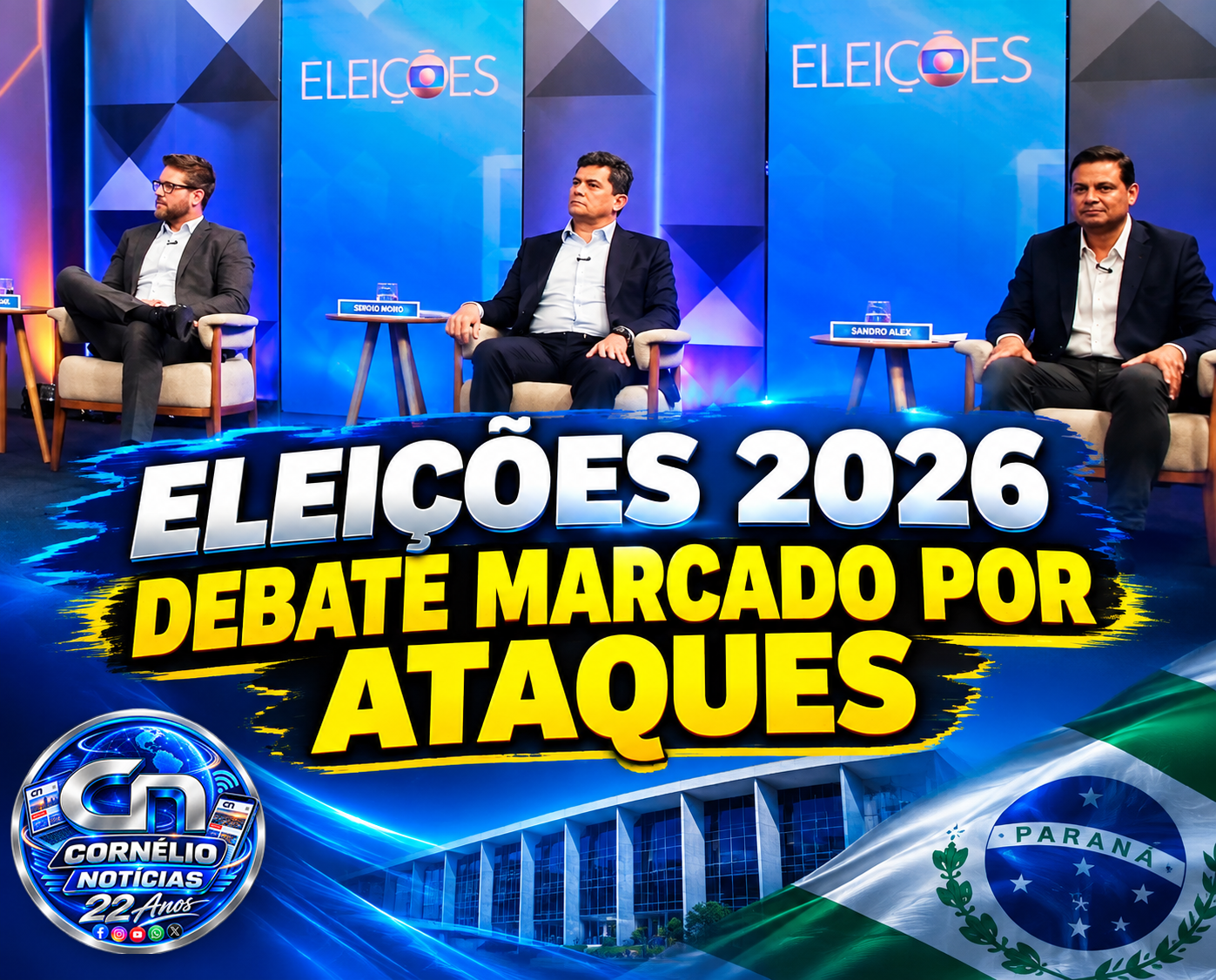 Debate ao Governo do Paraná é marcado por ataques entre candidatos