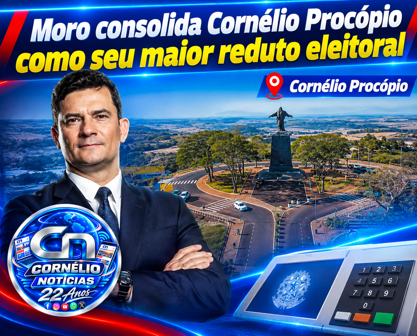 Moro consolida Cornélio. Procópio como seu maior reduto eleitoral