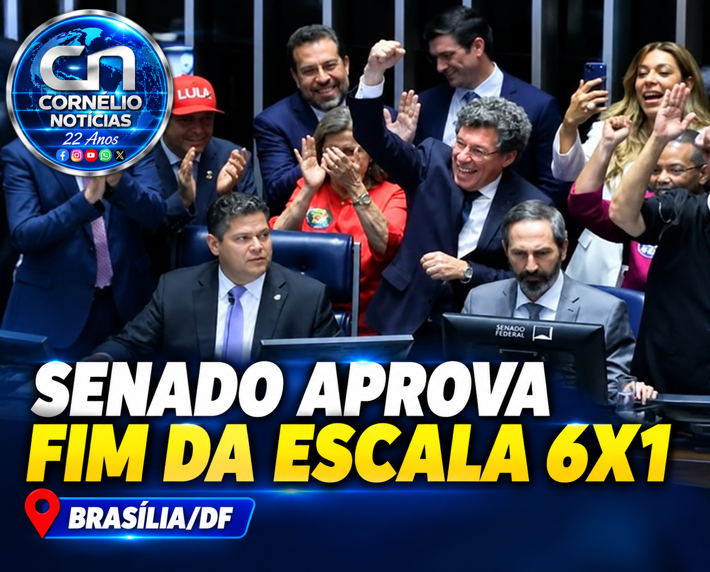 Senado aprova proposta que acaba com a escala 6x1