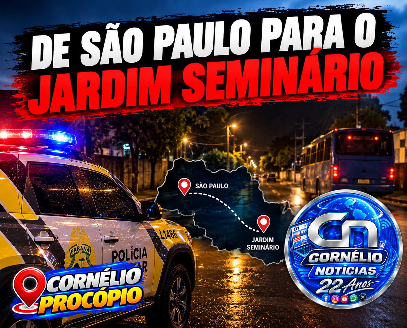 PM fecha imóvel conhecido como “Sobrado do Tráfico” em Cornélio Procópio