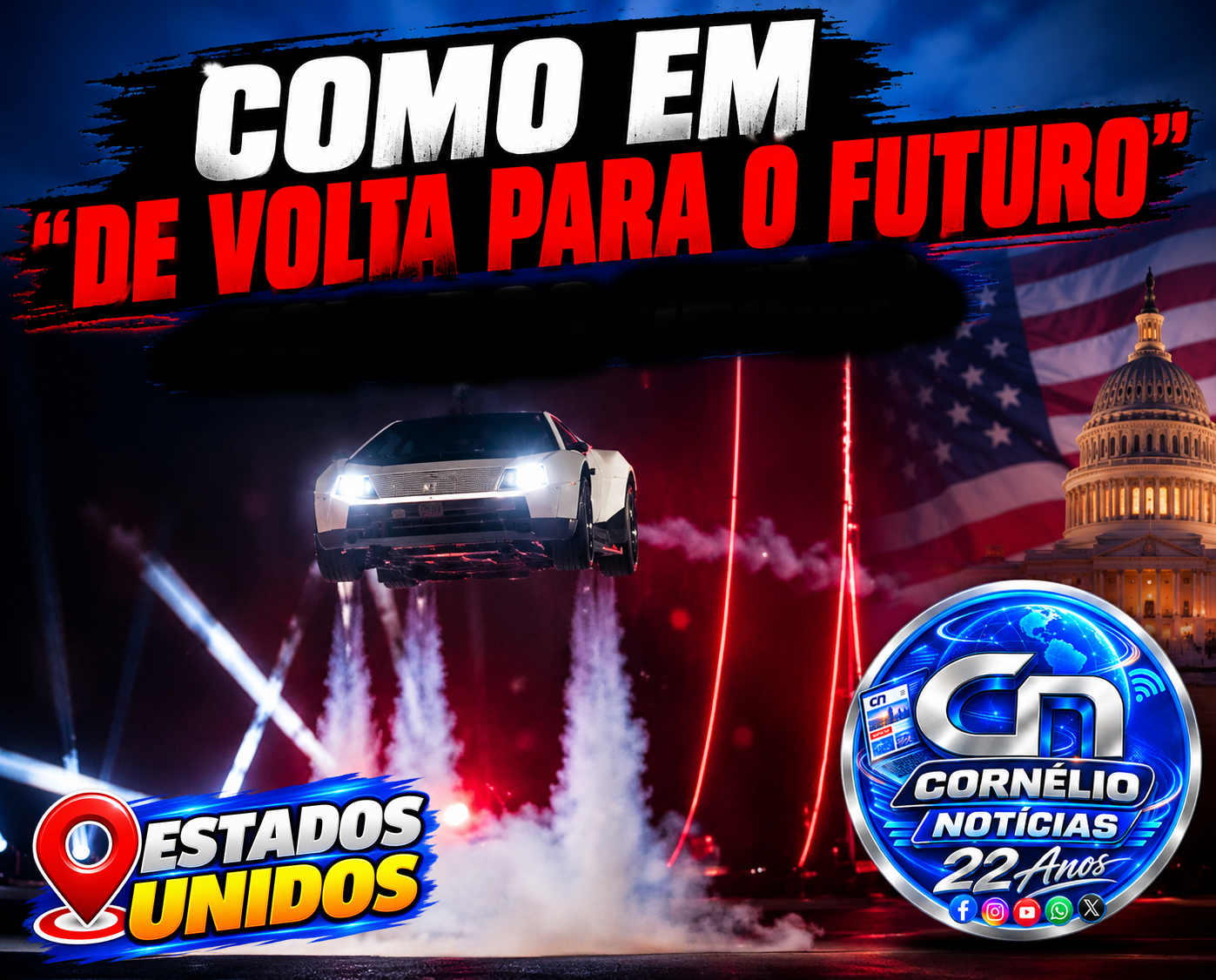 Tesla apresenta carro que voa e promete chegar a 100 km/h em menos de 1 segundo