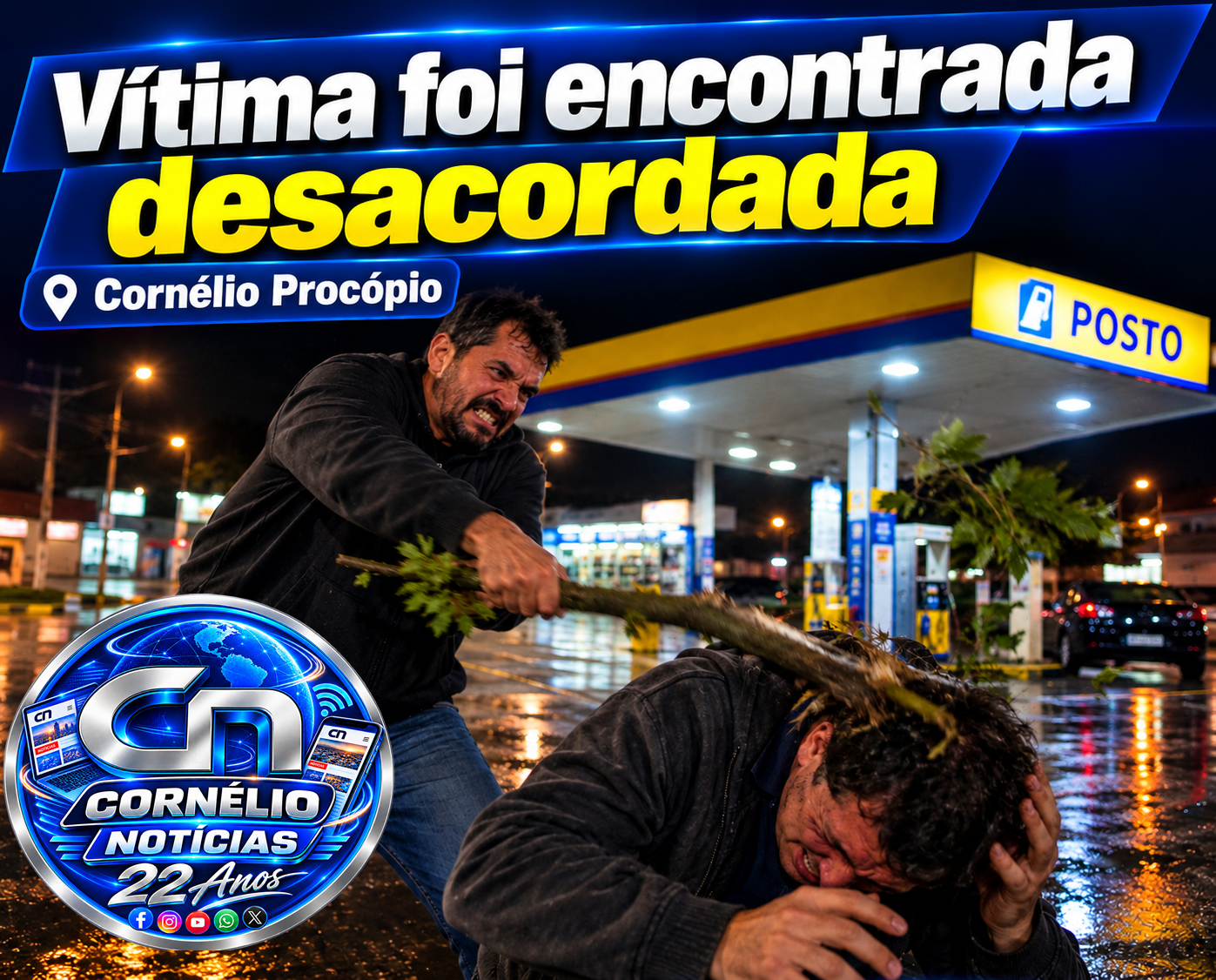PM flagra briga durante a madrugada na Avenida XV de Novembro