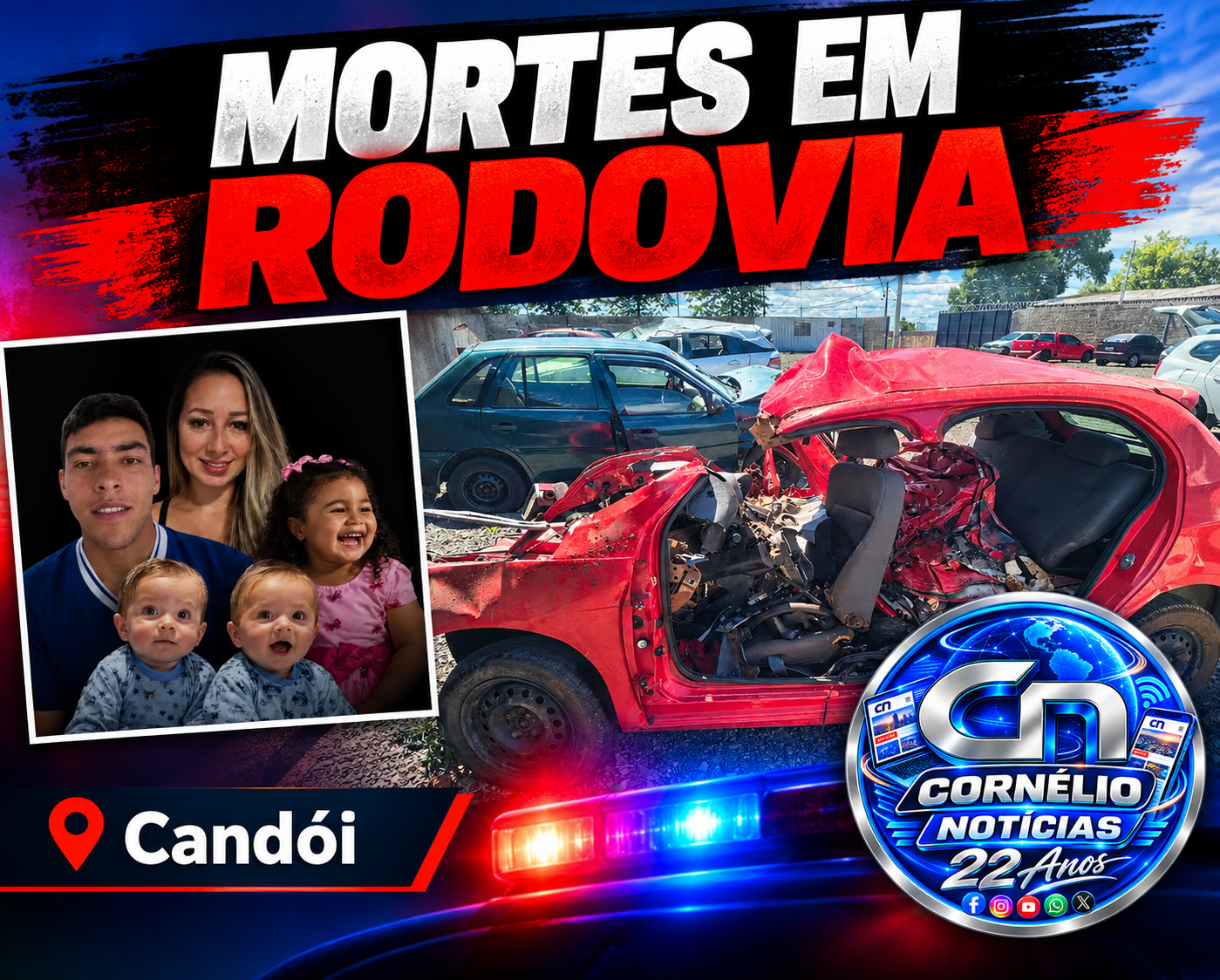Motorista é preso por embriaguez após acidente que matou família no Paraná
