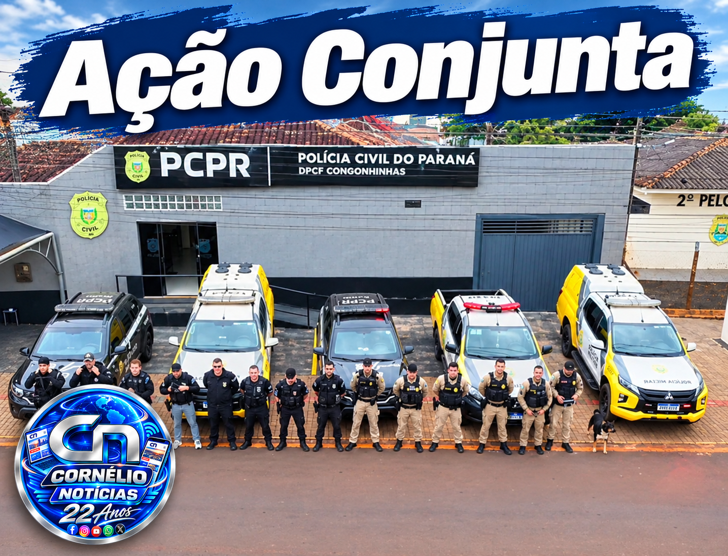 Operação policial prende três pessoas, apreende arma de fogo e munições no Norte Pioneiro