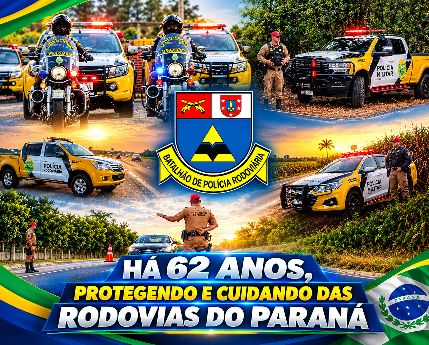 Polícia Militar do Paraná celebra 62 anos do Batalhão Rodoviário