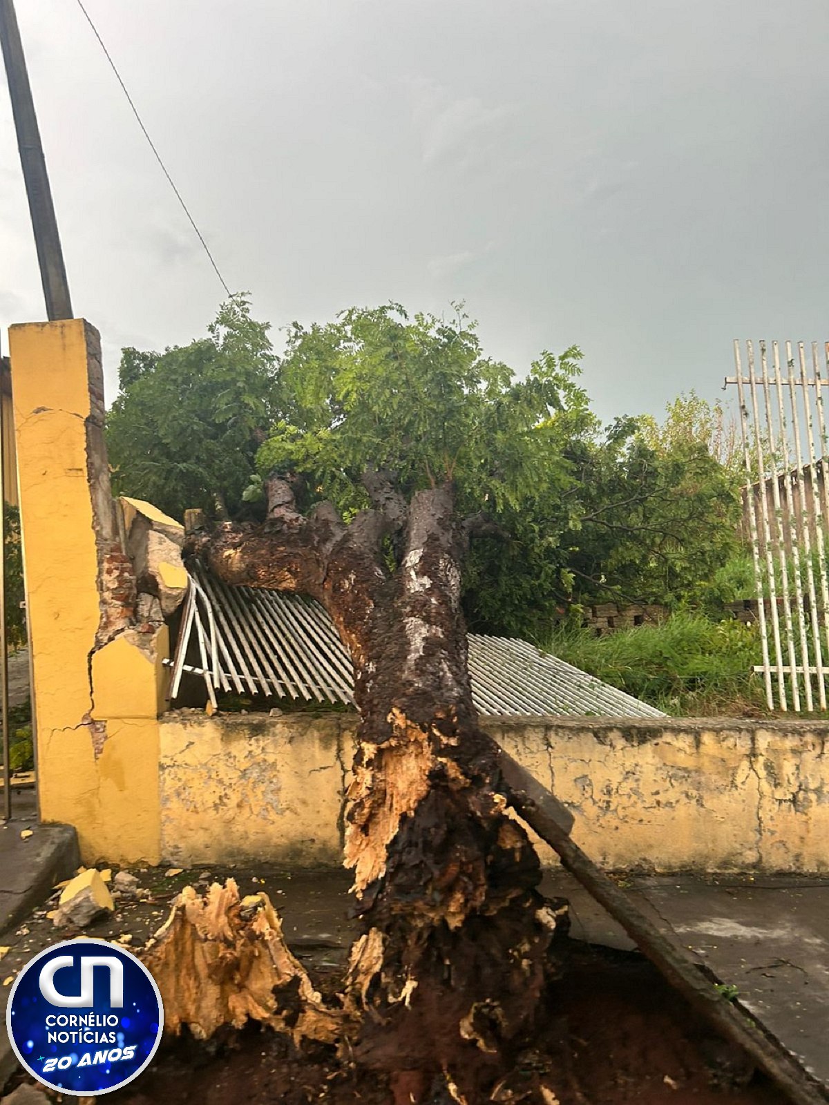 Temporal causa estragos em Santo Antônio da Platina