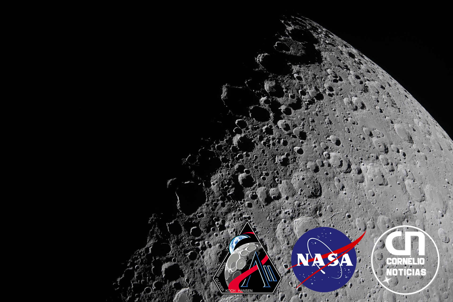 NASA divulga primeiras fotos após Artemis 2 sobrevoar a Lua