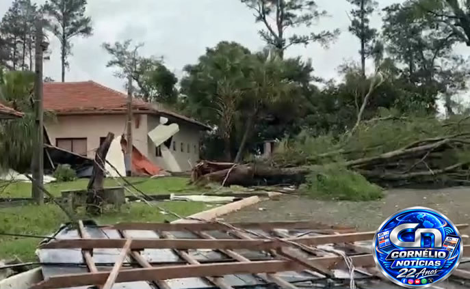 Forte Temporal provoca estragos em Cornélio Procópio e região
