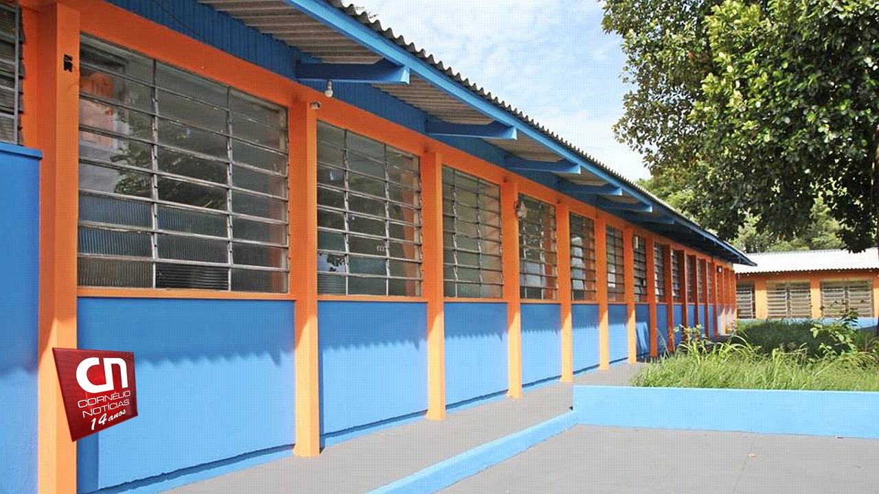 Escola Municipal Vitorino Gomes Henriques é reformada para novo ano letivo em Cornélio Procópio