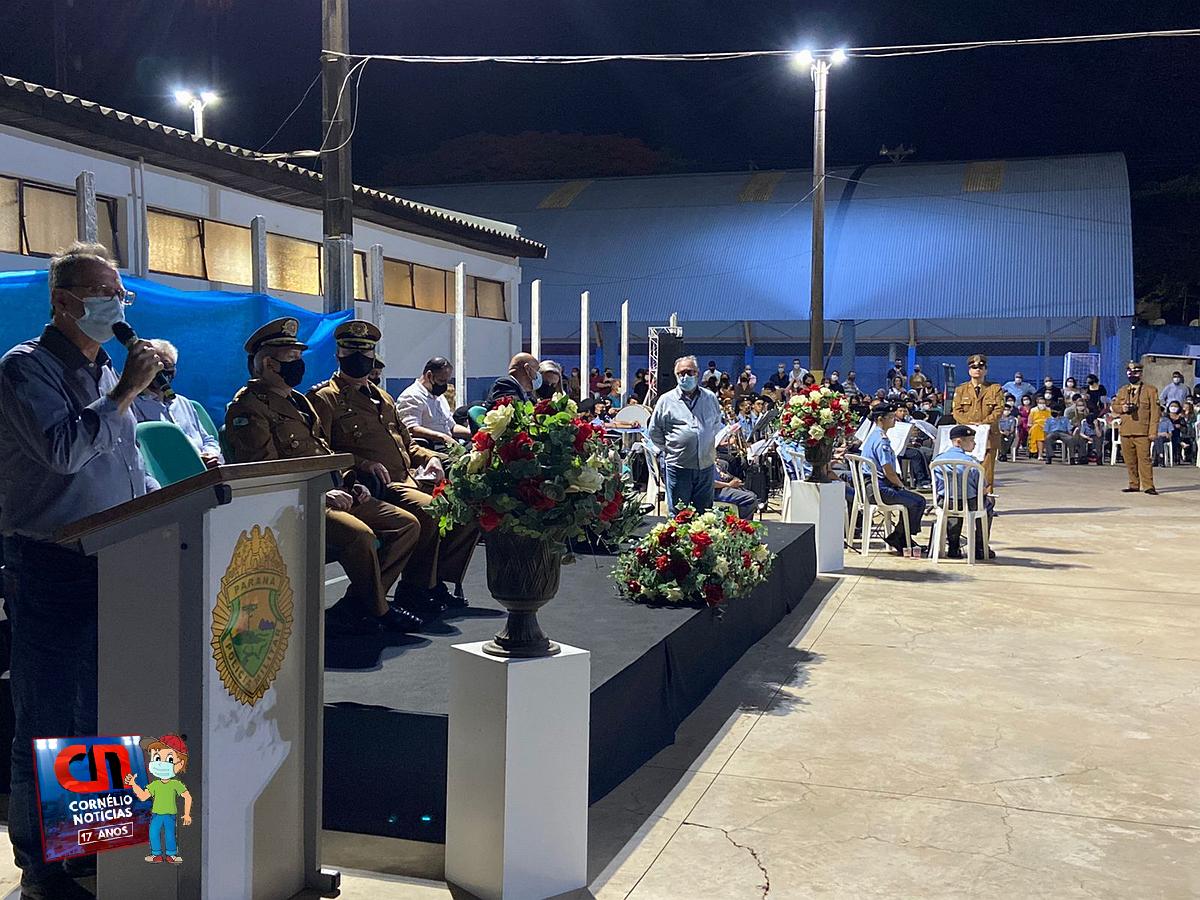 Colégio Militar realiza solenidade de três anos da instituição em Cornélio Procópio e formatura da primeira turma 