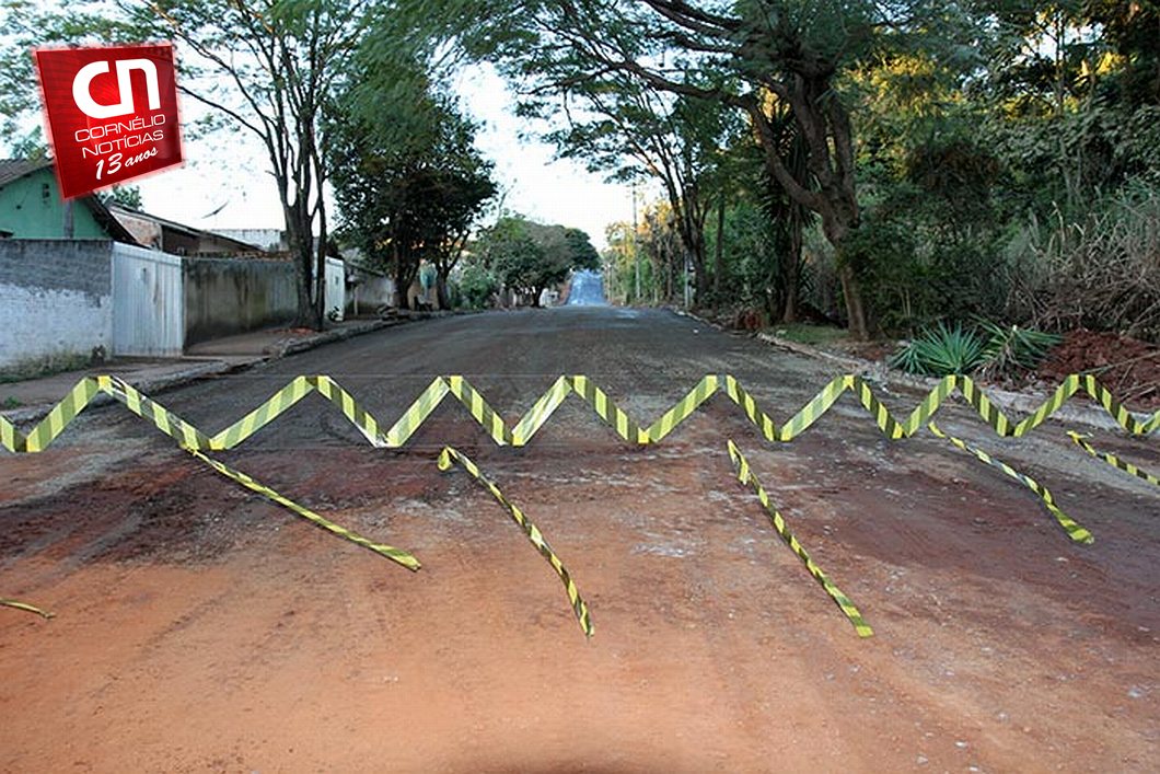 Em Cornélio Procópio, Avenida Gralha Azul recebe nova pavimentação