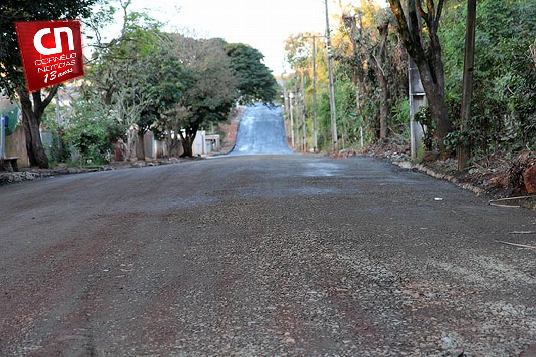 Em Cornélio Procópio, Avenida Gralha Azul recebe nova pavimentação