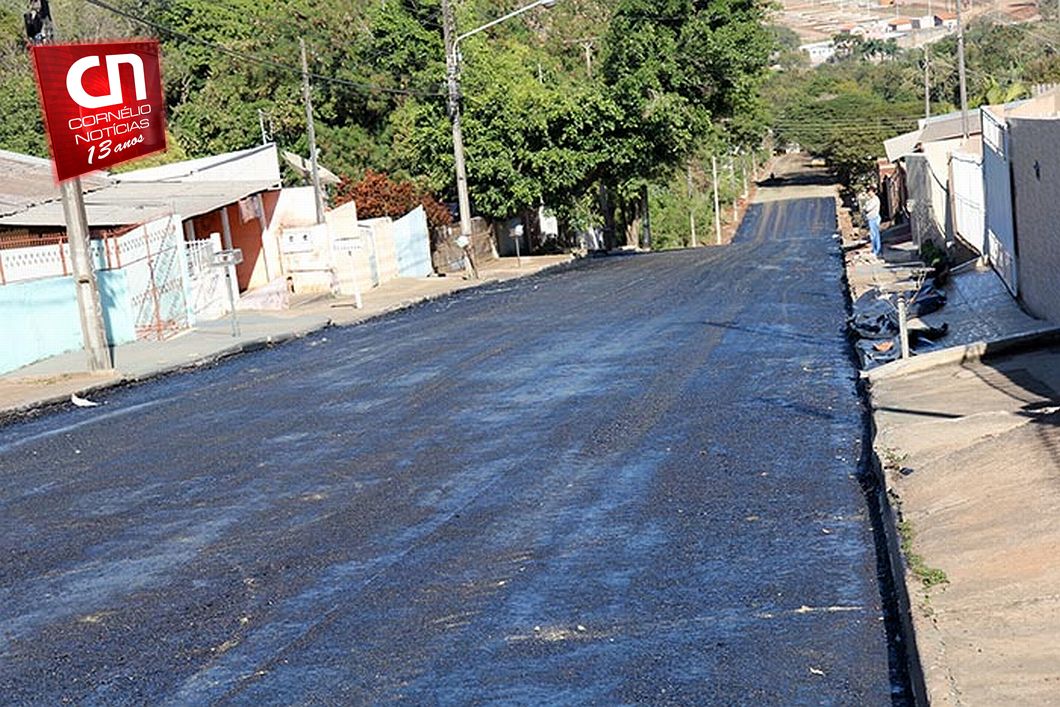 Em Cornélio Procópio, Avenida Gralha Azul recebe nova pavimentação