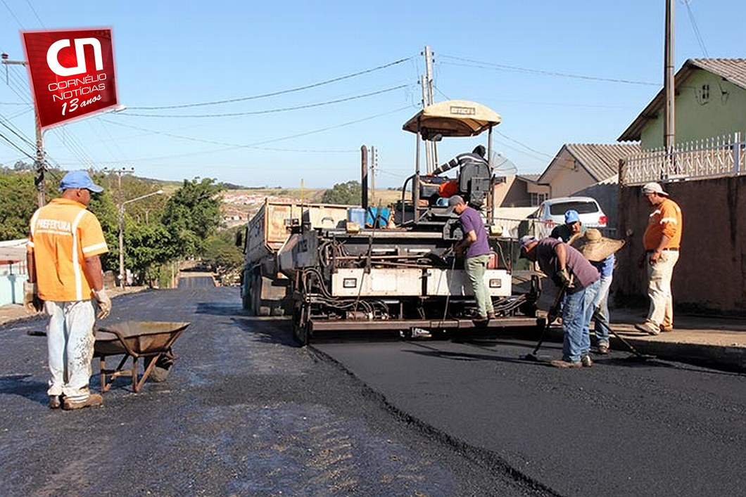 Em Cornélio Procópio, Avenida Gralha Azul recebe nova pavimentação