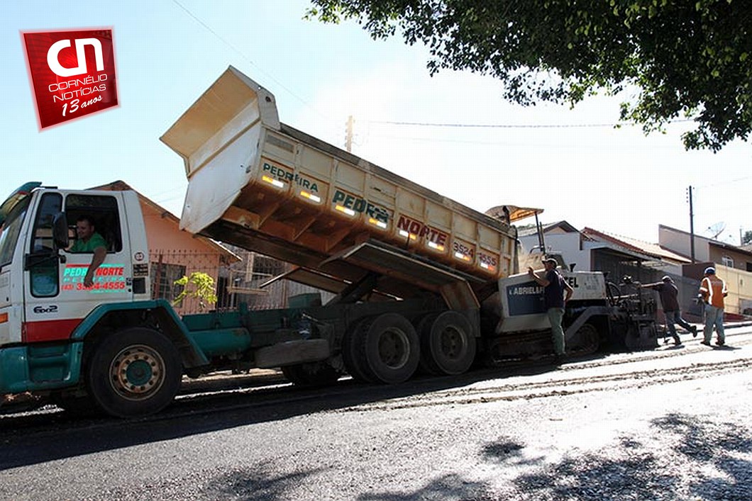 Em Cornélio Procópio, Avenida Gralha Azul recebe nova pavimentação