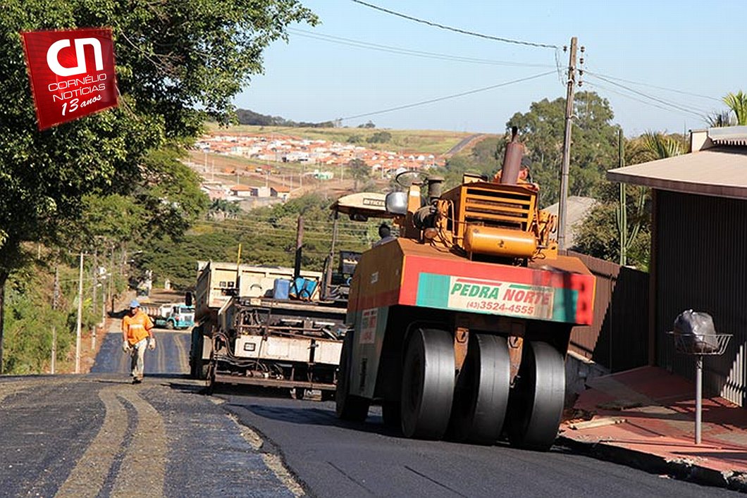Em Cornélio Procópio, Avenida Gralha Azul recebe nova pavimentação
